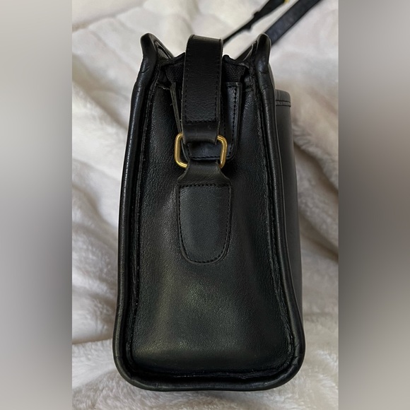 Vintage Coach Swagger Bag black Made in United States 1970s - Picture 5 of 15
